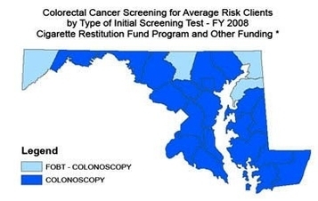 crc screening average risk clients fy