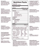 daily nutrition chart nutrition facts