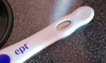 diagram of postive pregnancy test