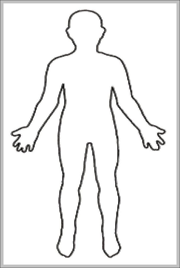 outline human body 744x1160