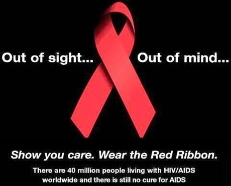red ribbon aids images